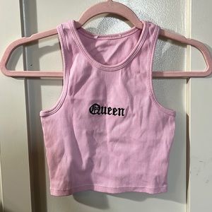 Pink Tiny Crop Tank